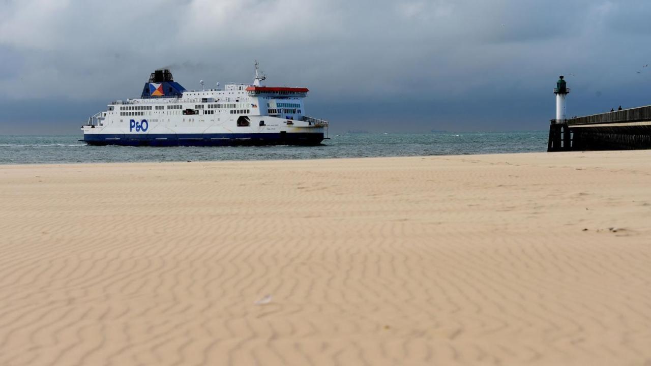 Studio Plage, Vue Mer Et Dragon, Garage Pour Moto Calais Buitenkant foto